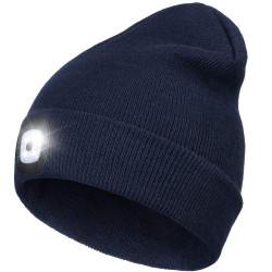 Зимняя шапка с ночным освещением Rittlekors Gear, Светодиодная шапка с подсветкой USB-аккумуляторная синий