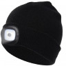 Зимняя шапка Rittlekors Gear со светодиодной подсветкой NN6601, USB-аккумулятор черный