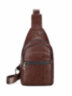 Однолямочный кожаный рюкзак Rotekors Gear RG6018-1 Коричневый