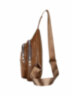 Однолямочный кожаный рюкзак Rotekors Gear RG6018-1 Светло-Коричневый
