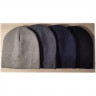 Зимняя вязаная мягкая гладкая мужская шапка NNIA1-3 светло-серый