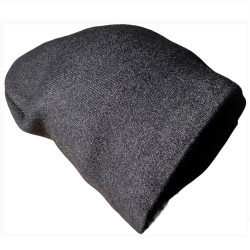 Зимняя вязаная мягкая гладкая мужская шапка GMIA12 серый