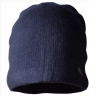 Зимняя вязаная мягкая гладкая мужская шапка NNIA1-3 синий