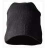 Зимняя вязаная мягкая гладкая мужская шапка NNIA1-3 чёрный