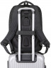  Рюкзак школьный портфель туристический для ноутбука с USB, Rittlekors Gear RG9228 чёрный