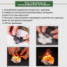 Браслет выживания из Паракорда (черный) с ножом, огнивом, свистком и компасом чёрный