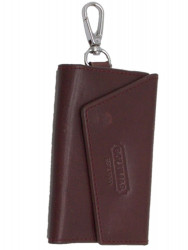 Ключница Rittlekors Gear на кнопках, длинна 11 см, 7 карабинов, цвет коричневый