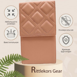 Клатч женский сумка Rittlekors Gear NN3033 розовый
