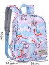 Молодёжный рюкзак с красочным принтом от Rittlekors Gear 5682 Радужная лошадь синий