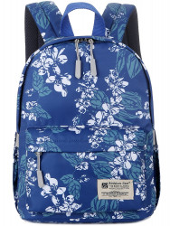Молодёжный рюкзак с красочным принтом от Rittlekors Gear 5682 Синий цветок
