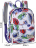 Молодёжный рюкзак с красочным принтом от Rittlekors Gear 5682 разноцветные перья