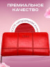  Кошелёк женский большой из натуральной кожи RG9163 цвет красный